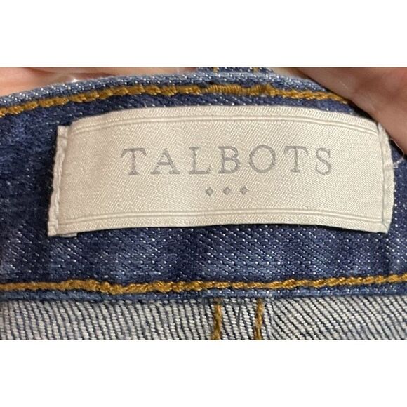 Talbots Outlet Women's Cuffed Denim Jeans Size 12 - Picture 4 of 6